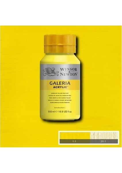 Galeria Akrilik Boya 500ML. 114 Cadmium Yellow Pale Hue