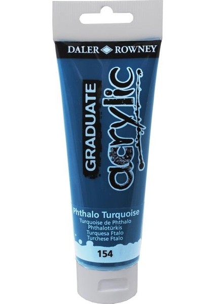 Graduate Akrilik Boya 120ML 154 Phthalo Turquoise