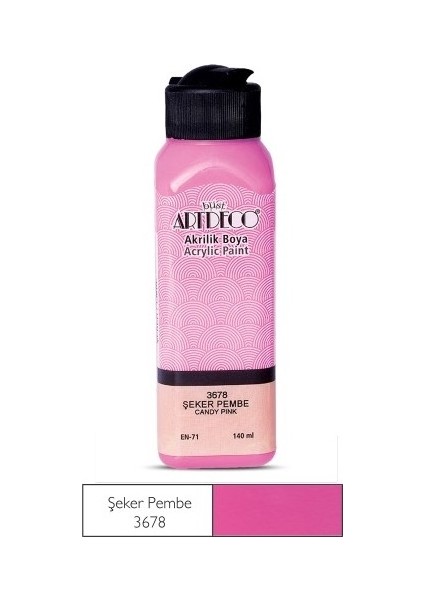 Şeker Pembe Yeni Formül Akrilik Boya 140 ml