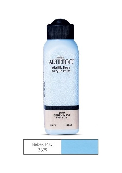 Bebek Mavi Yeni Formül Akrilik Boya 140 ml