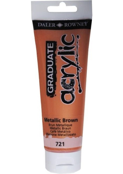 Graduate Akrilik Boya 120ML 721 Metallic Brown