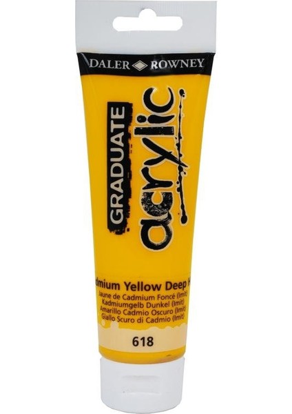 Graduate Akrilik Boya 120ML 618 Cadmium Yellow Deep Hue