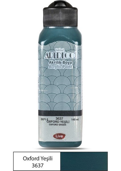 Akrilik Boya 140 Ml. 3637 Oxford Yeşili