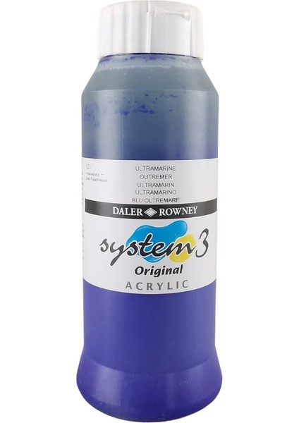 System 3 Akrilik Boya 1000ML 123 Ultramarine