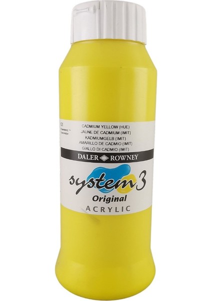 System 3 Akrilik Boya 1000ML 620 Cadmium Yellow Hue