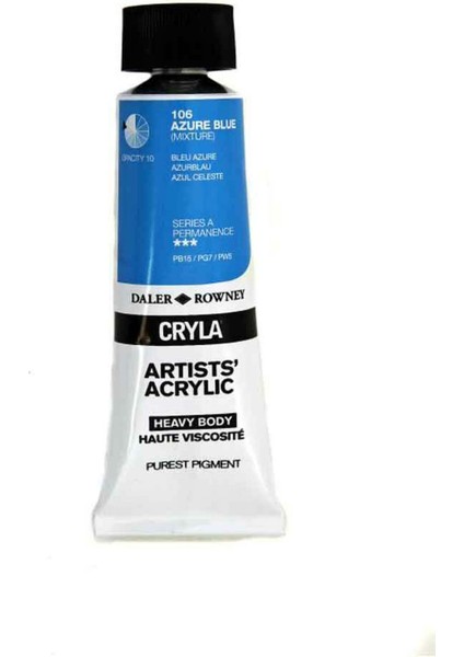 Cryla Heavy Body Artists' Akrilik Boya 75ML N:106 Azure Blue