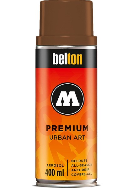 Belton Premium Sprey Boya 400ML N:208 Chocolate Brown