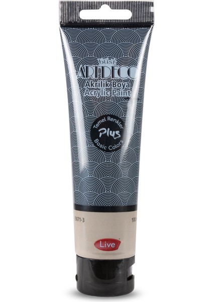 Plus Akrilik Boya 100ML Tüp Siyah 500