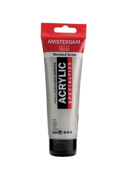 Akrilik Boya 120 Ml. 800 Silver (Metalik)