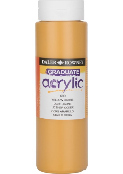 Graduate Akrilik Boya 500ML N:690 Yellow Ochre