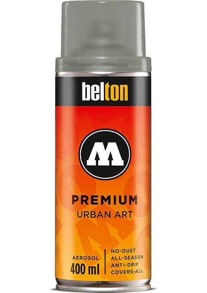 Belton Premium Sprey Boya 400ML N:250 Transparent Middle Grey Neutral