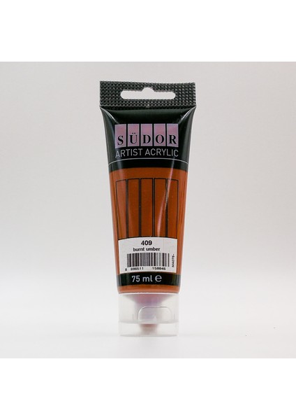 Akrilik Tüp Boya 75 Ml. N:409 Yanık Amber