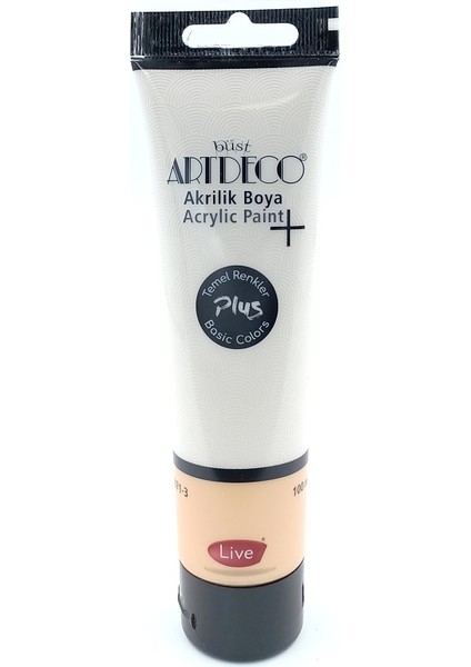 Plus Akrilik Boya 100ML Tüp Çinko Beyazı 501