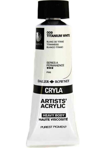 Cryla Heavy Body Artists' Akrilik Boya 75ML-TITANIUM White