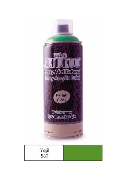 Sprey Akrilik Boya Yeşil 400ML