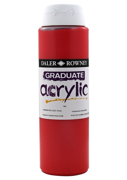 Graduate Akrilik Boya 500ML N:504 Cadmium Red Deep