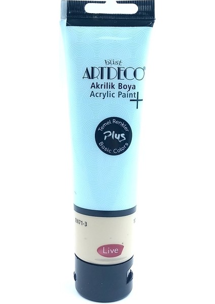 Plus Akrilik Boya 100ML Tüp Toz Mavi 440