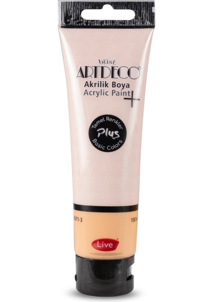 Plus Akrilik Boya 100ML Tüp Toz Pembe 433