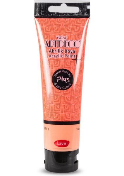 Plus Akrilik Boya 100ML Tüp Kızıl 414