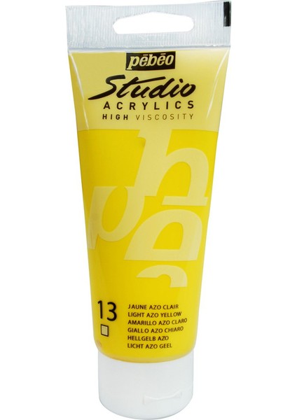 Studio Akrilik Boya - Light Azo Yellow - 100ML - N:13