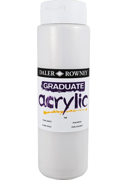 Graduate Akrilik Boya 500ML Pearl White