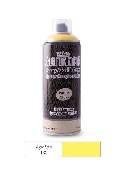 Sprey Akrilik Boya Açık Sarı 400ML