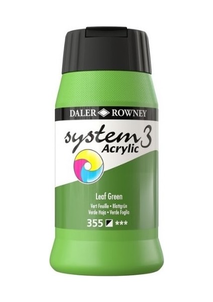 System 3 Akrilik Boya 500ML 355 Leaf Green