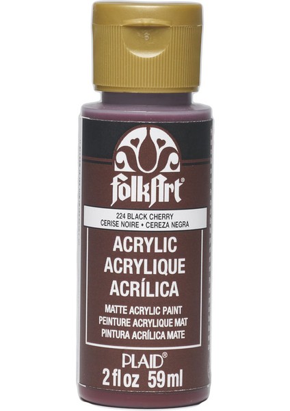 Akrilik Boya 59 ml - 224 Black Cherry