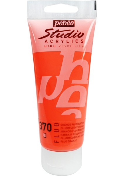 Studio Akrilik Boya - Fluorescent Orange - 100ML - N:370