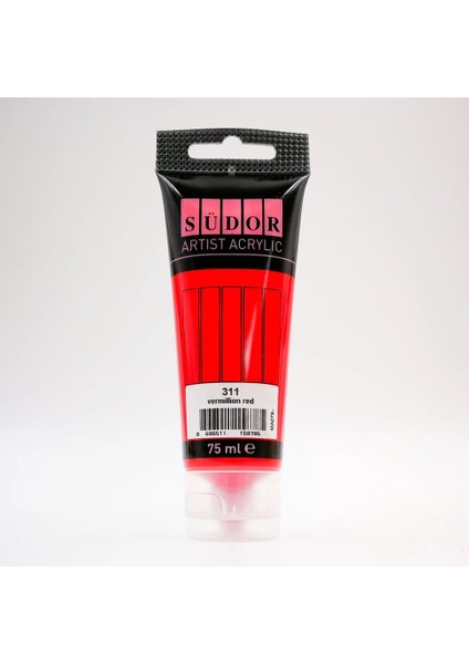 Akrilik Tüp Boya 75ML. N:311 Vermilion Red