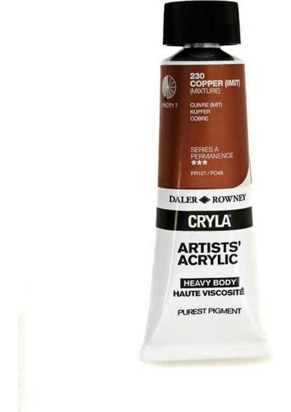 Cryla Heavy Body Artists' Akrilik Boya 75ML N:230 Copper (Imit.)