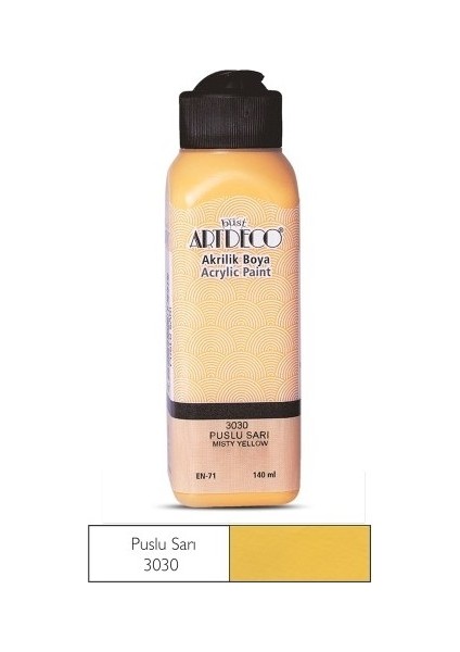 Puslu Sarı Yeni Formül Akrilik Boya 140 ml
