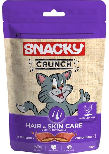 Kedi Crunch Ödül Hairskin Tavuklu