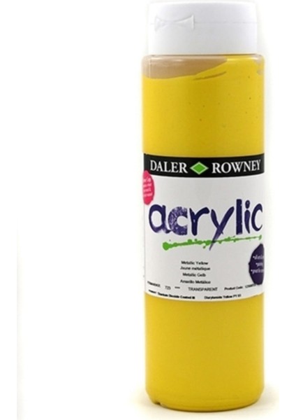 Graduate Akrilik Boya 500ML N:723 Metallic Yellow