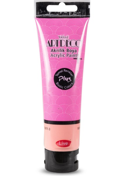 Plus Akrilik Boya 100ML Tüp Pembe 430