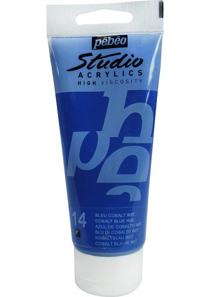 Studio Akrilik Boya - Cobalt Blue Hue - 100ML - N:14