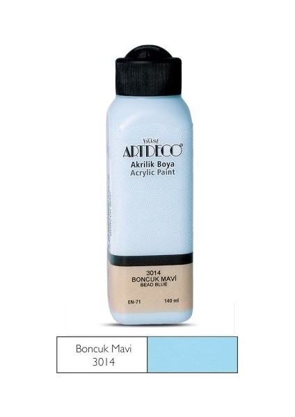 Boncuk Mavi Yeni Formül Akrilik Boya 140 ml