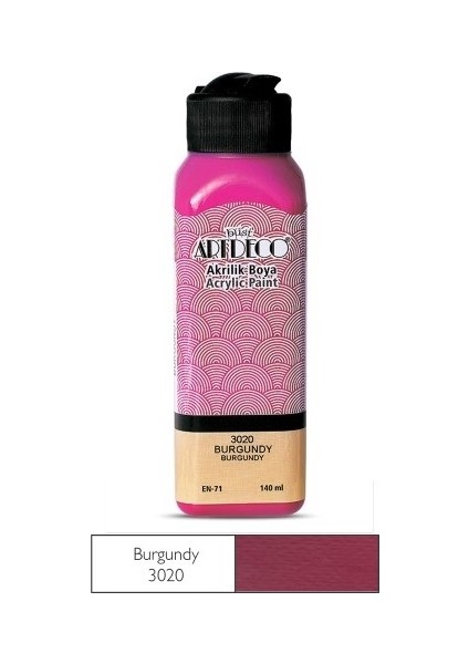 Burgundy Yeni Formül Akrilik Boya 140 ml