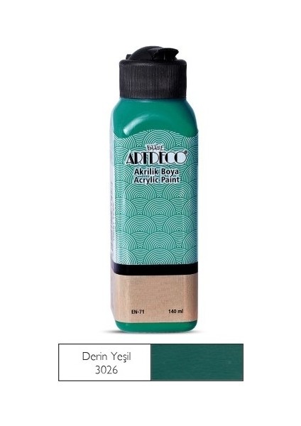 Derin Yeşil Yeni Formül Akrilik Boya 140 ml