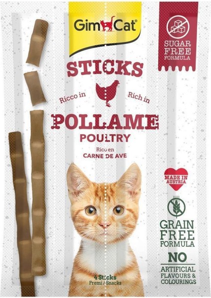 Kedi Ödül Çubuğu Sticks Kümes Hayvanli 20GR