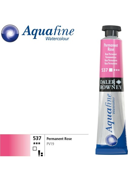 Aquafine Tüp Sulu Boya 8ml 537 Permanent Rose