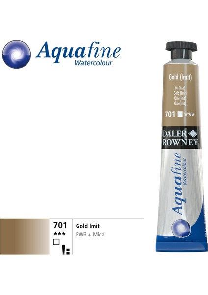 Aquafine Tüp Sulu Boya 8ml 701 Gold