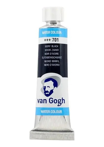 Tüp Suluboya 10ML 701 Ivory Black