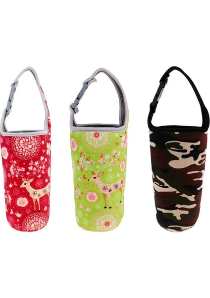 3pcs Tumbler Taşıyıcı Tutucu Yeniden Kullanılabilir Koruma Içecek Kovan Açık Yürüyüş Yeşil Çoklu (Yurt Dışından)