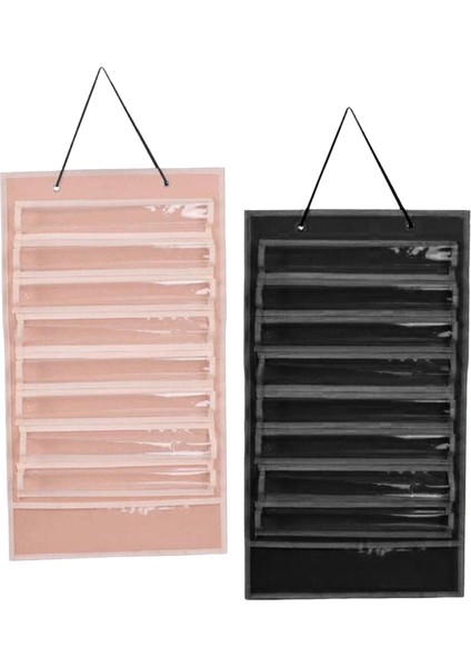 2 Adet Taekwondo Karate Kemer Ekran Organizatör Duvar Asma Kemer Siyah ve Pembe Ekranlar (Yurt Dışından)