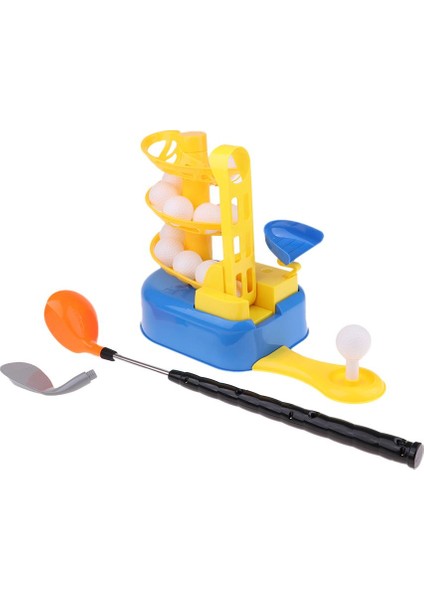 Golf Seti Mini Atıcı Kulüp Topları Yaz Çocukları Eğlenceli Oyun (Yurt Dışından)