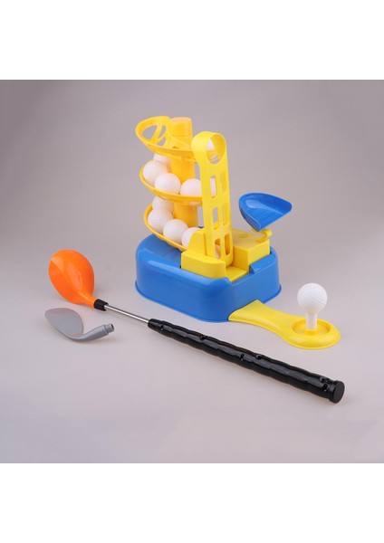 Golf Seti Mini Atıcı Kulüp Topları Yaz Çocukları Eğlenceli Oyun (Yurt Dışından)