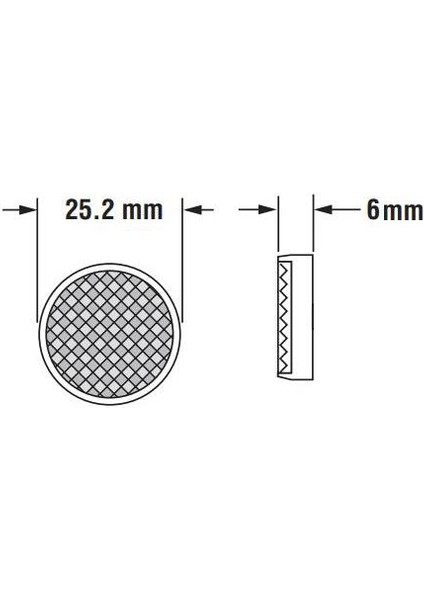 Td-06 25MM Reflektör / Mesafe Sensörleri Uyumlu