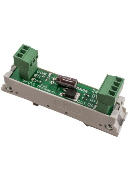 Trk-02 5A 2 Kanal Dc Röle Modülü - Ray Montajlı