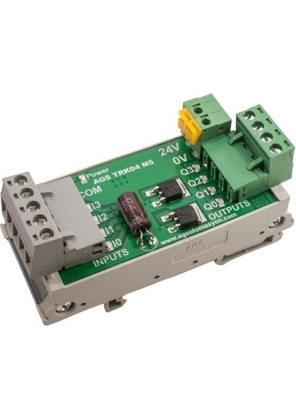 Trk-04 5A 4 Kanal Dc Röle Modülü - Ray Montajlı